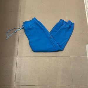 Figs Royal Blue Scrub Pants- Jogger Style Size S